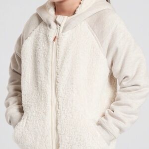Athleta Girl Sherpa Full Zip Jacket/Hoodie